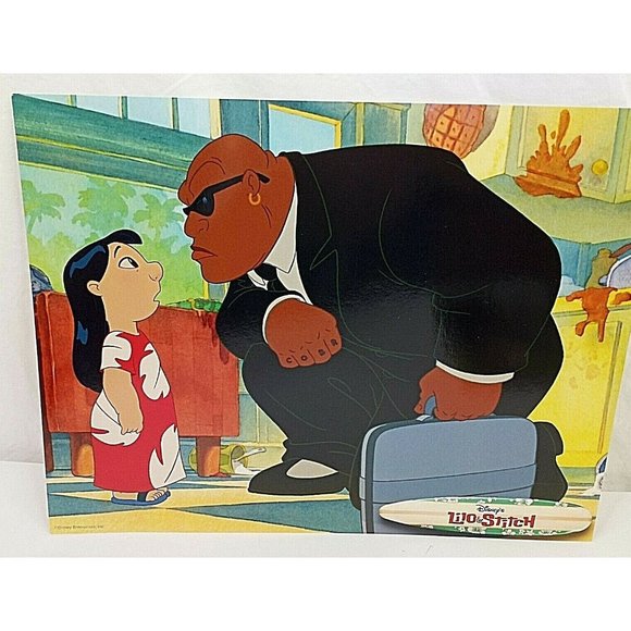 Disney Lilo and Stitch Movie Theater Lobby Card 2002 Cobra Bubbles 14 x 11 - Picture 1 of 4